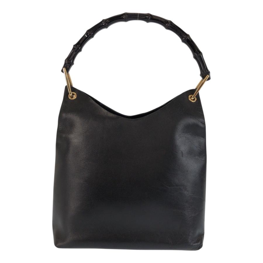GUCCI（グッチ） 美品 バンブー ブラック 黒 ゴールド金具 レザー 001