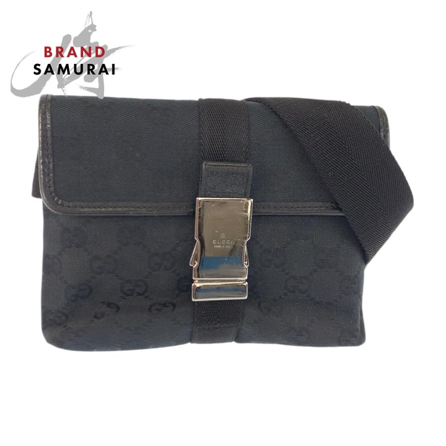 GUCCI（グッチ） ブラック 黒 シルバー金具 GGキャンバス/レザー