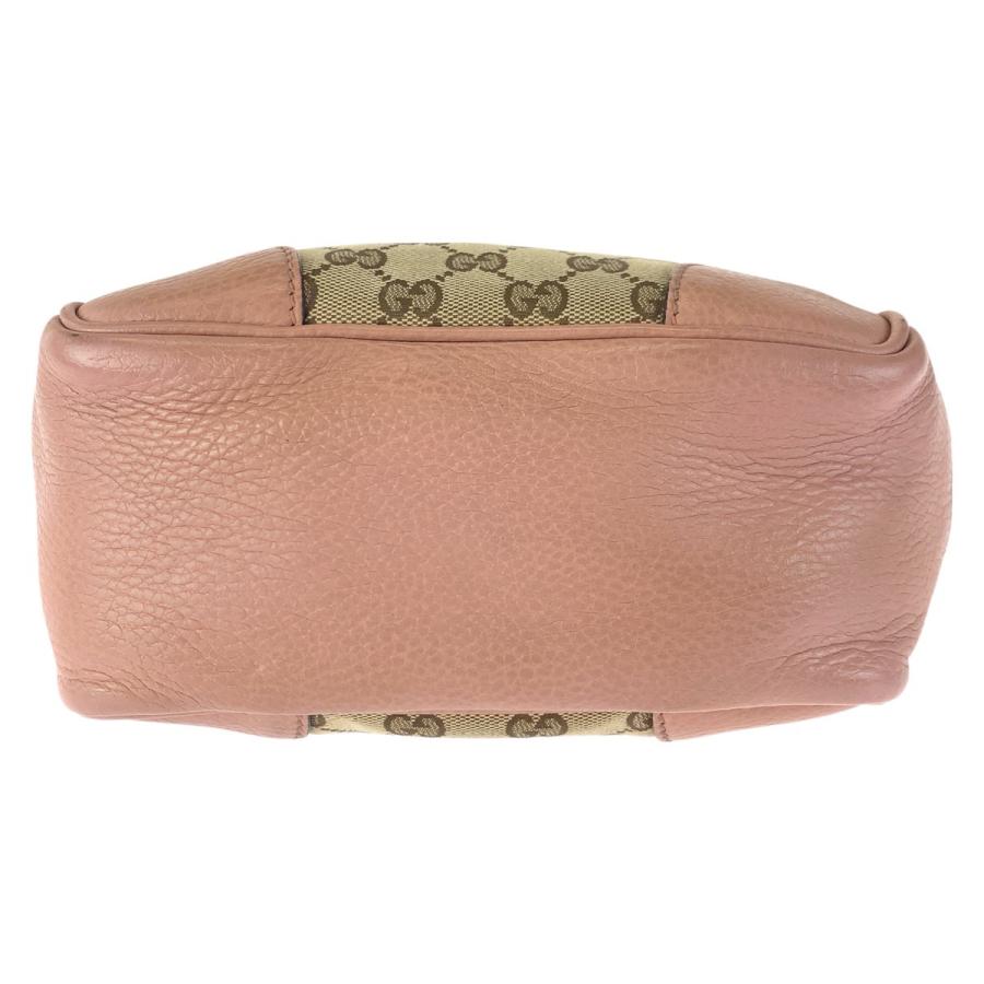 美品 GUCCI グッチ 2way ベージュ ピンク ゴールド金具 GGキャンバス/レザー 449241 トートバッグ ショルダーバッグ レディース 601383_9