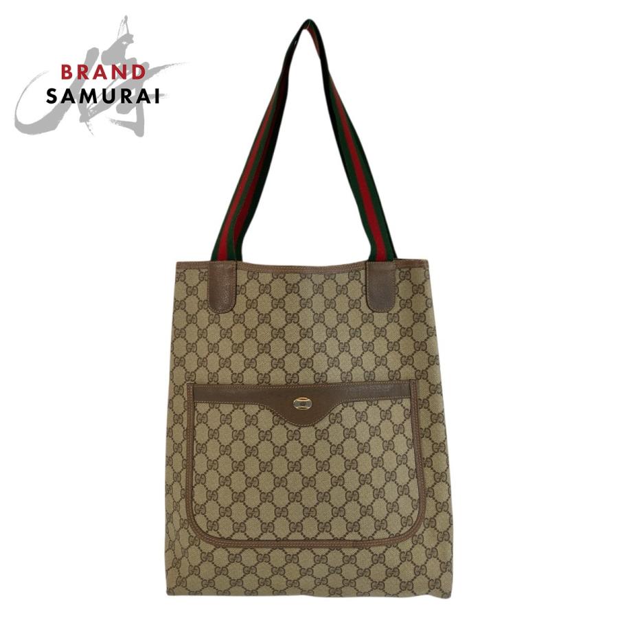 美品 GUCCI グッチ ヴィンテージ シェリーライン GGスプリームキャンバス 39 02 003 トートバッグ ショルダーバッグ レディース 601393 | GUCCI