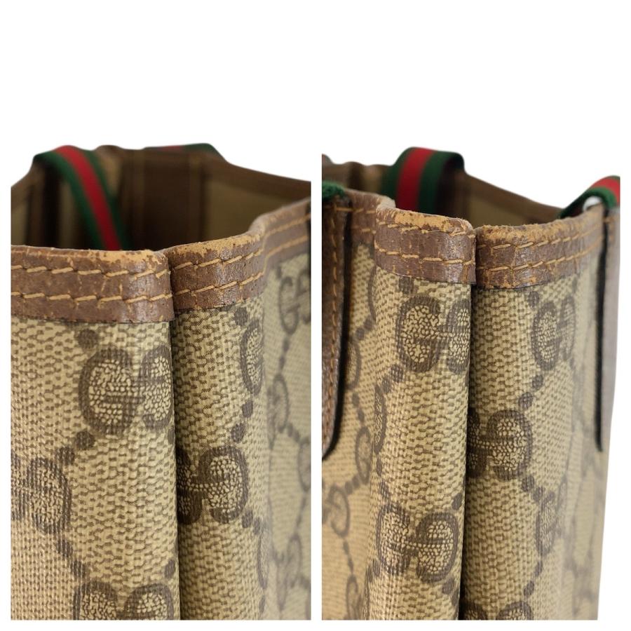 美品 GUCCI グッチ ヴィンテージ シェリーライン GGスプリームキャンバス 39 02 003 トートバッグ ショルダーバッグ レディース 601393 | GUCCI | 04