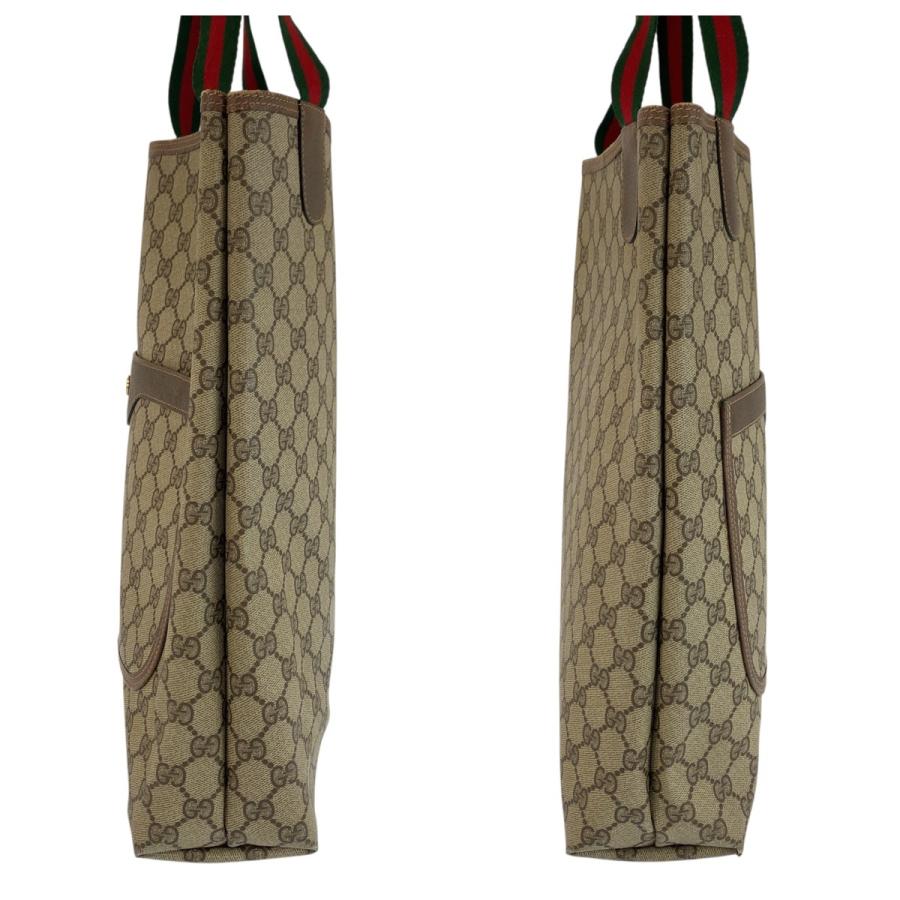 美品 GUCCI グッチ ヴィンテージ シェリーライン GGスプリームキャンバス 39 02 003 トートバッグ ショルダーバッグ レディース 601393 | GUCCI | 07
