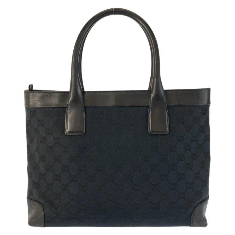 美品 GUCCI グッチ ブラック 黒 GGキャンバス/レザー 002 1119 トートバッグ ハンドバッグ レディース 601394 | GUCCI | 01