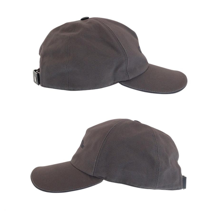 美品 Christian Dior クリスチャンディオール グレー シルバー金具 コットン キャップ 帽子 レディース 601402 |  | 08