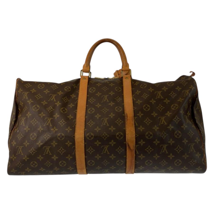 LOUIS VUITTON ルイヴィトン モノグラム キーポル55 ブラウン ゴールド金具 M41424 ボストンバッグ ハンドバッグ レディース 601465_1