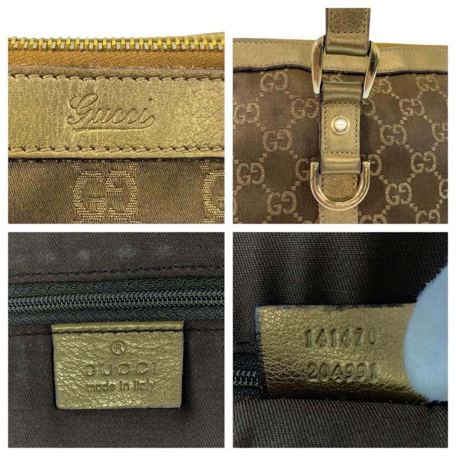 GUCCI（グッチ） アビー ゴールド ブラウン ゴールド金具 GGキャンバス