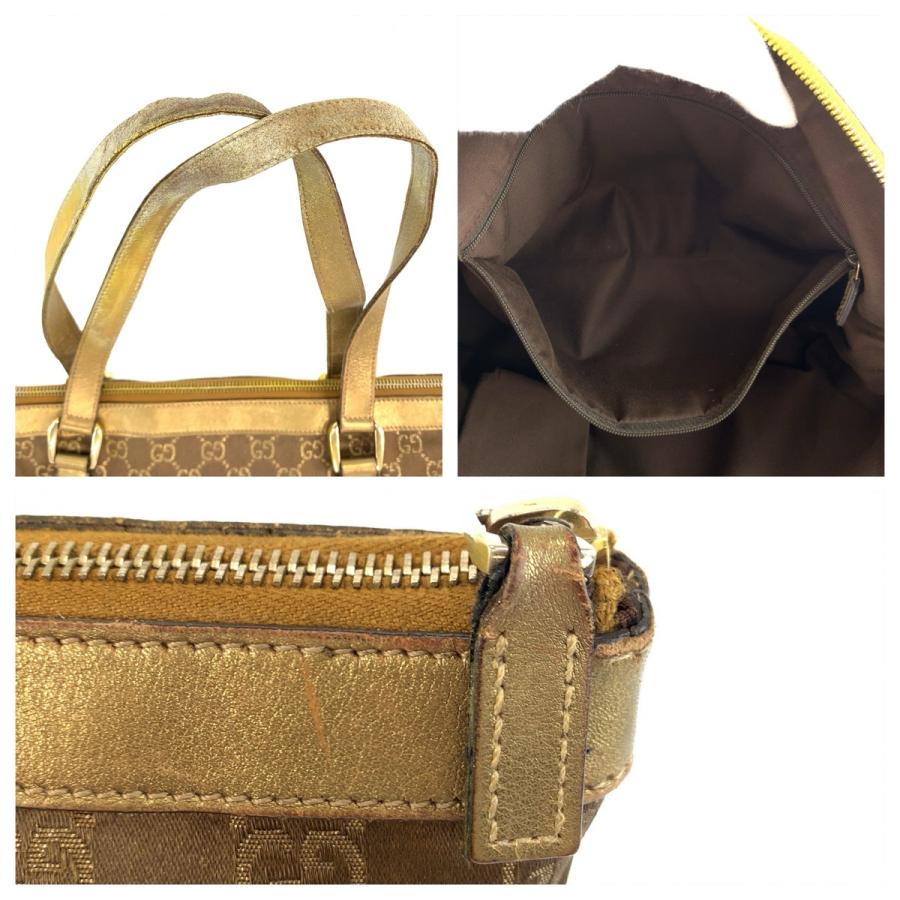 GUCCI（グッチ） アビー ゴールド ブラウン ゴールド金具 GGキャンバス