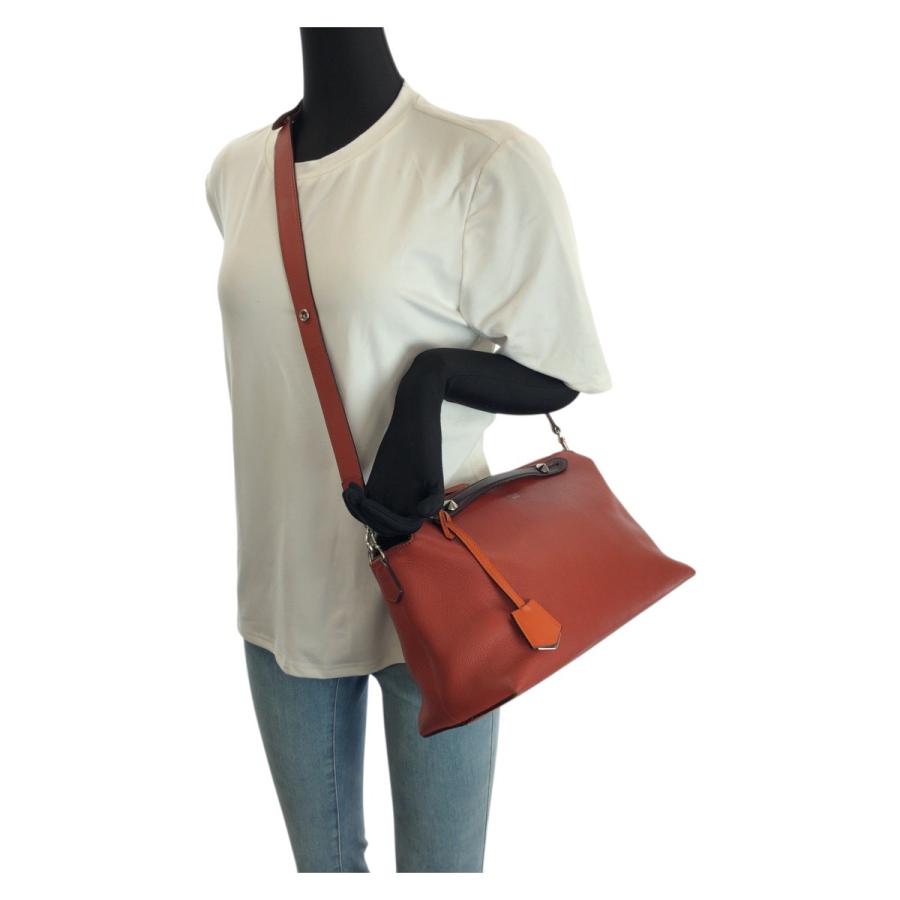 FENDI（フェンディ） 美品 バイ ザ ウェイ 2way ラージ オレンジ