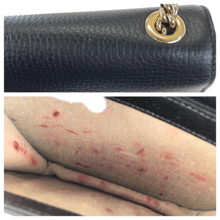 GUCCI グッチ インターロッキングG ブラック 黒 ゴールド金具 レザー 510304 チェーンショルダーバッグ レディース 601549 | GUCCI | 05