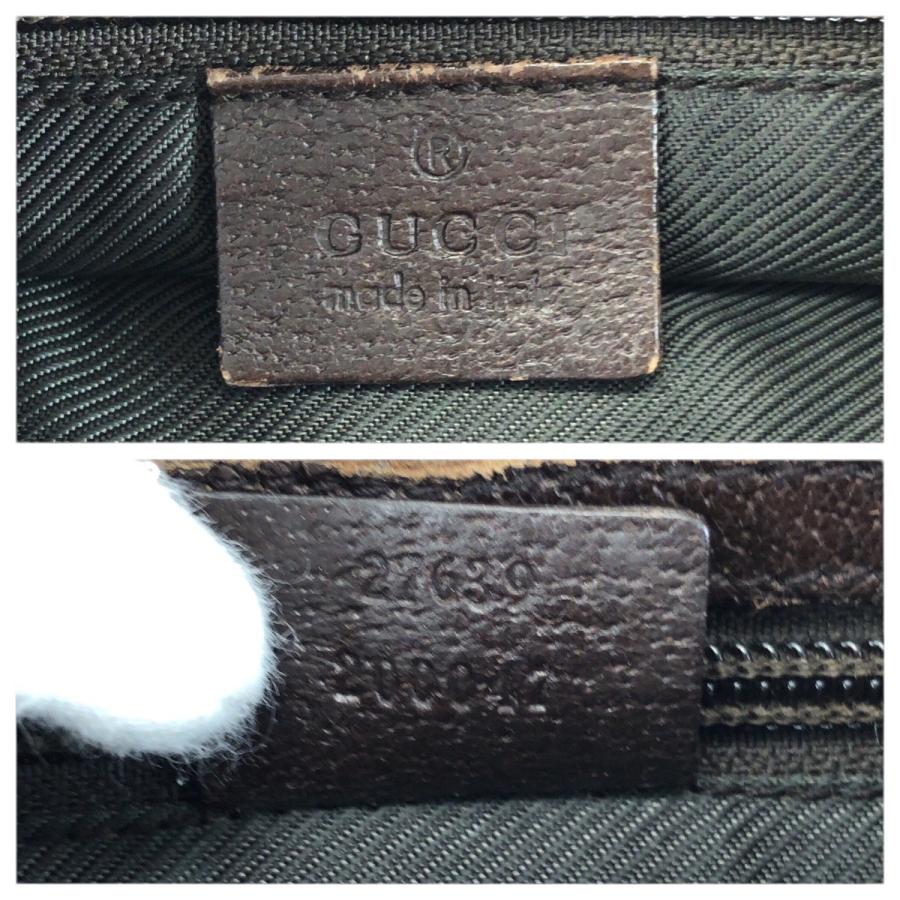 GUCCI グッチ ベージュ ダークブラウン  GGキャンバス/レザー 27639 ショルダーバッグ ポシェット レディース 601555 | GUCCI | 03
