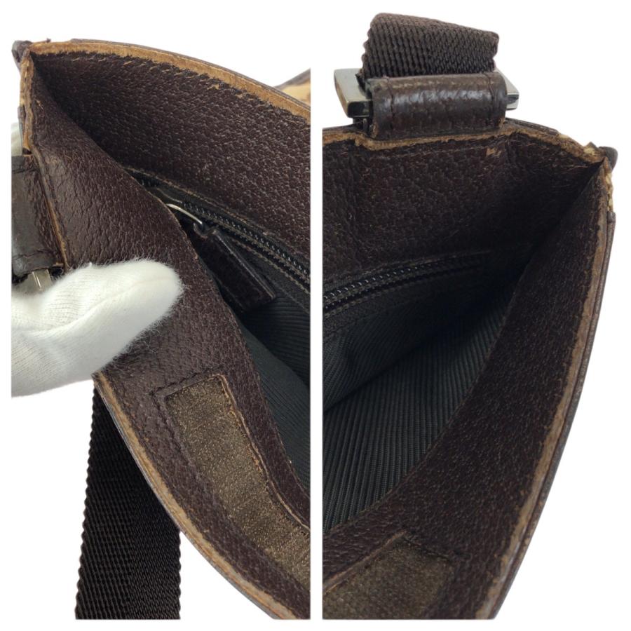 GUCCI グッチ ベージュ ダークブラウン  GGキャンバス/レザー 27639 ショルダーバッグ ポシェット レディース 601555 | GUCCI | 05