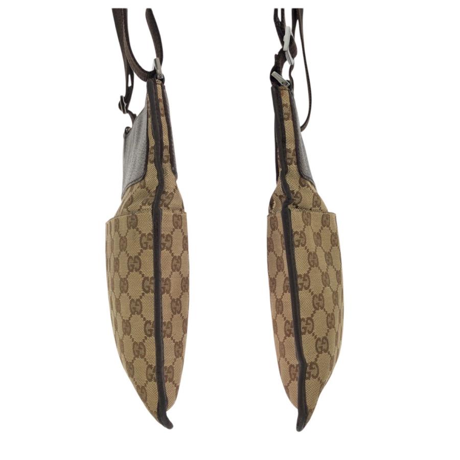 GUCCI グッチ ベージュ ダークブラウン  GGキャンバス/レザー 27639 ショルダーバッグ ポシェット レディース 601555 | GUCCI | 07