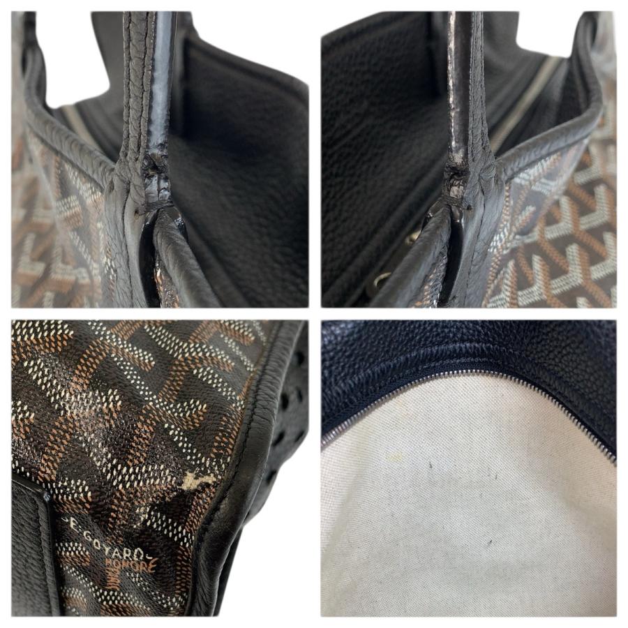 美品 GOYARD ゴヤール アーディPM ブラック 黒 ブラウン PVC/レザー トートバッグ ショルダーバッグ レディース 601585 | GOYARD | 04