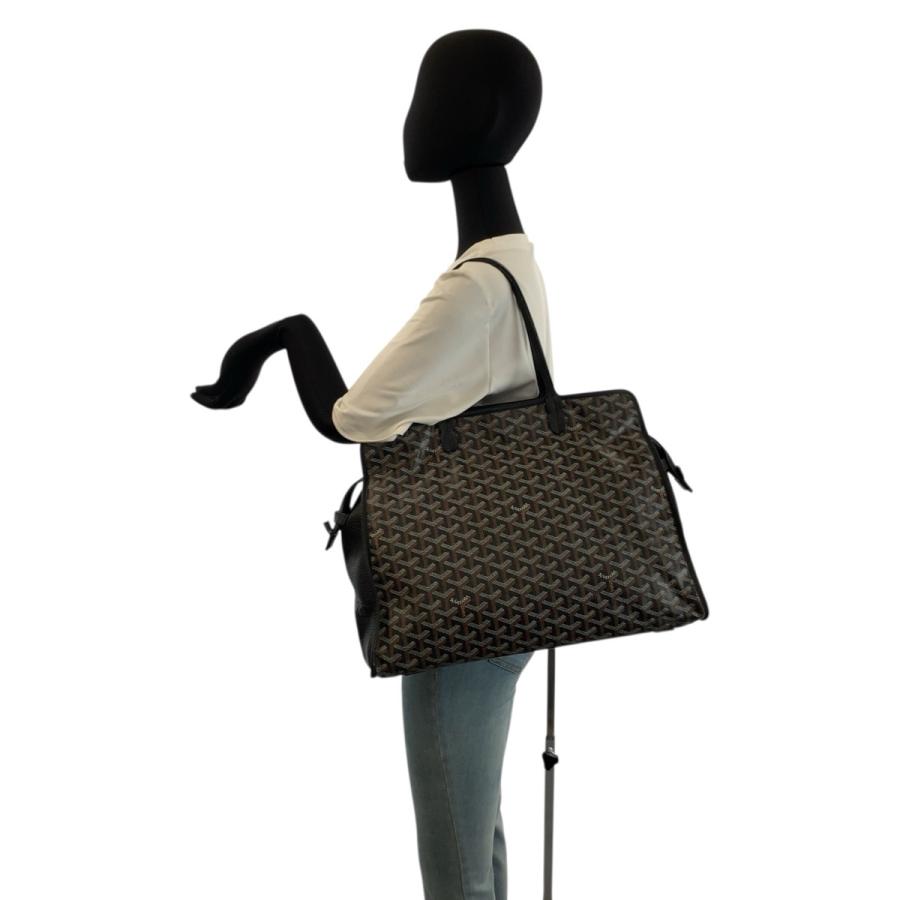 美品 GOYARD ゴヤール アーディPM ブラック 黒 ブラウン PVC/レザー トートバッグ ショルダーバッグ レディース 601585 | GOYARD | 06