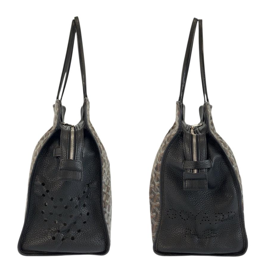 美品 GOYARD ゴヤール アーディPM ブラック 黒 ブラウン PVC/レザー トートバッグ ショルダーバッグ レディース 601585 | GOYARD | 07