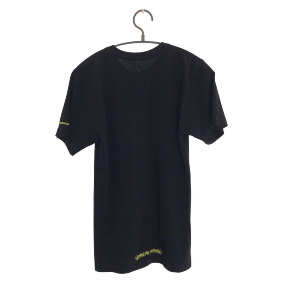 美品 CHROME HEARTS クロムハーツ ネックロゴ サイズXS ブラック イエロー コットン 半袖Ｔシャツ 男女兼用 レディース 601588 |  | 01