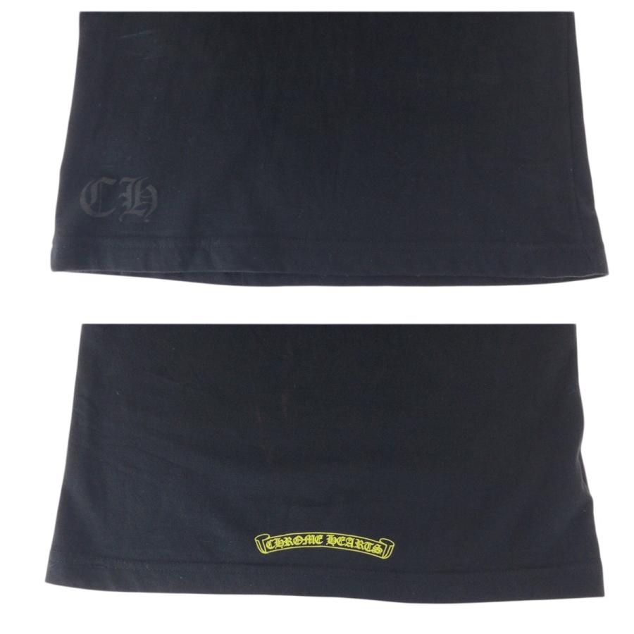 美品 CHROME HEARTS クロムハーツ ネックロゴ サイズXS ブラック イエロー コットン 半袖Ｔシャツ 男女兼用 レディース 601588 |  | 03