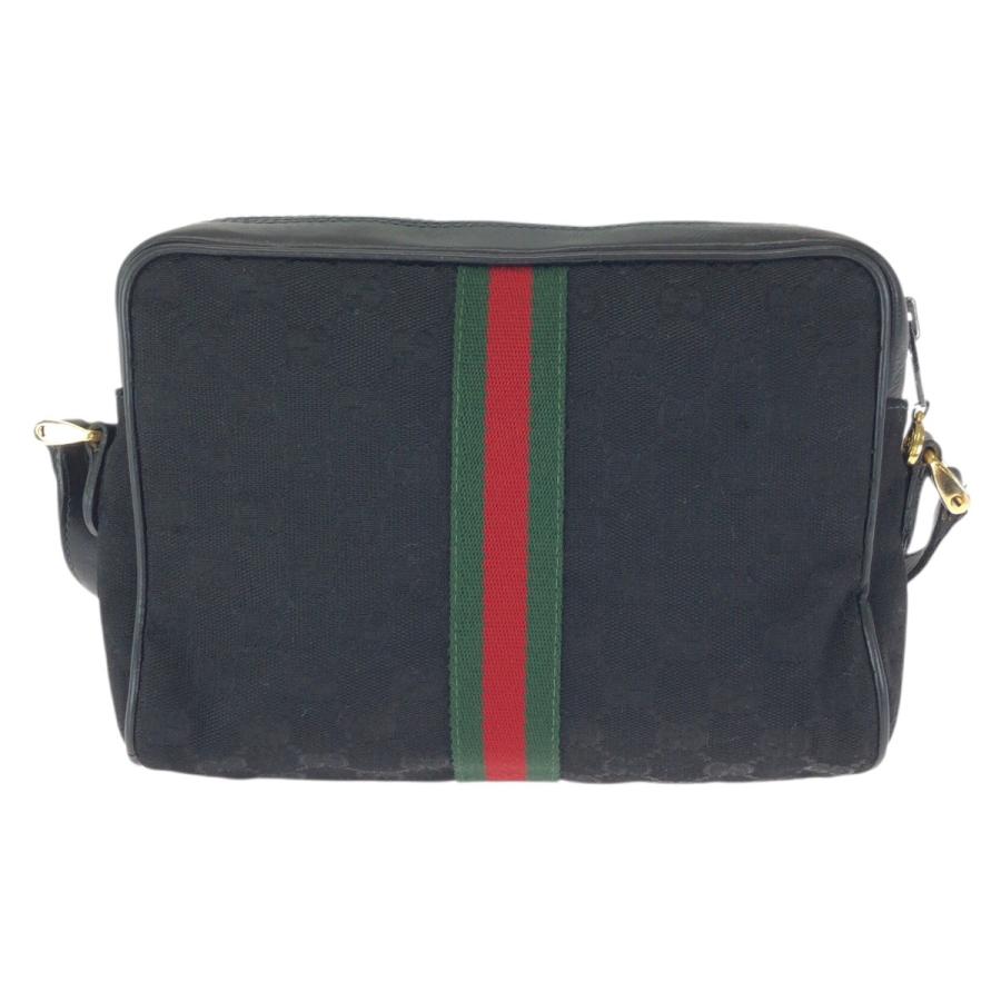 GUCCI グッチ オールドグッチ　シェリーライン　ショルダーバッグ GUCCI（グッチ） オールドグッチ シェリーライン ブラック マルチ