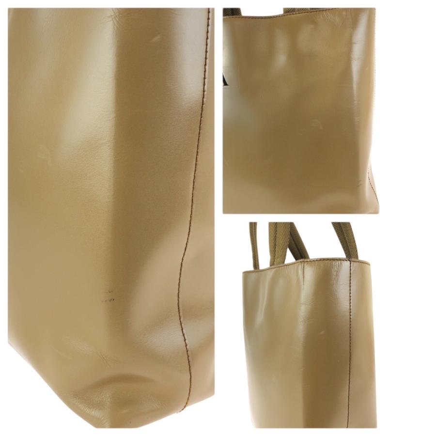 美品 PRADA プラダ ロゴ型抜き カーキ レザー トートバッグ ハンドバッグ レディース 601644 | PRADA | 05