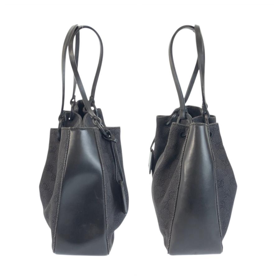美品 GUCCI グッチ ブラック 黒 GGキャンバス/レザー 101919 トート