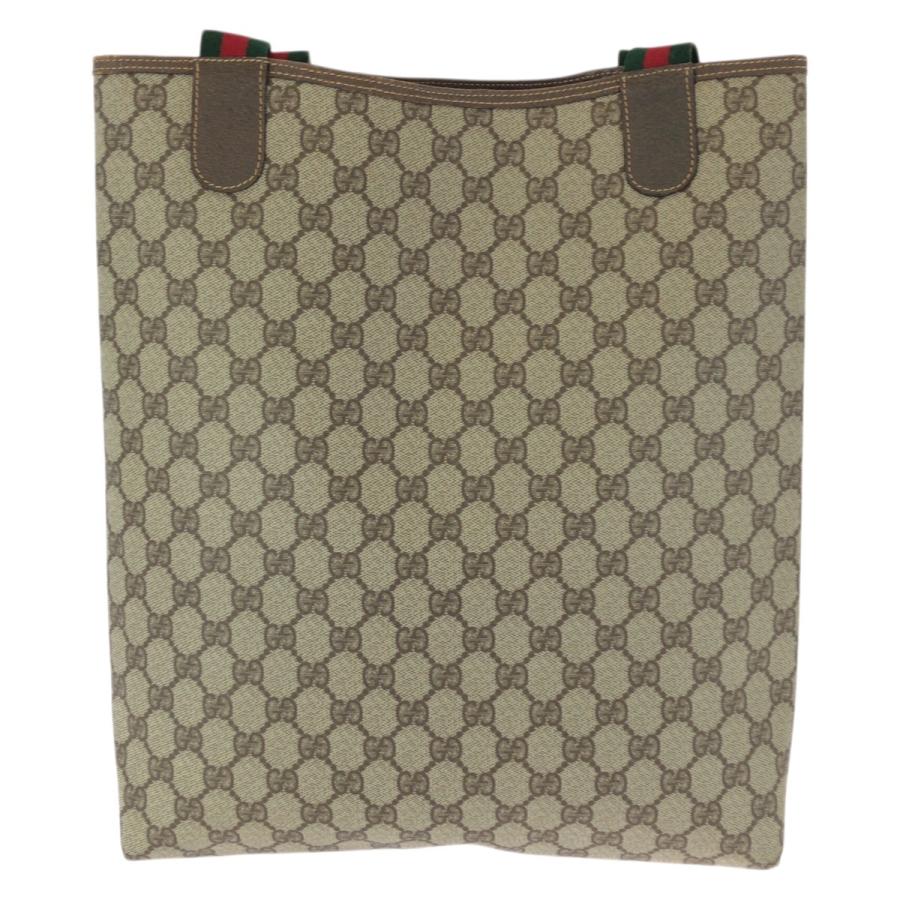 美品 GUCCI グッチ ヴィンテージ オールドグッチ シェリーライン ベージュ ゴールド金具 GGスプリームキャンバス トートバッグ 601663 | GUCCI | 01