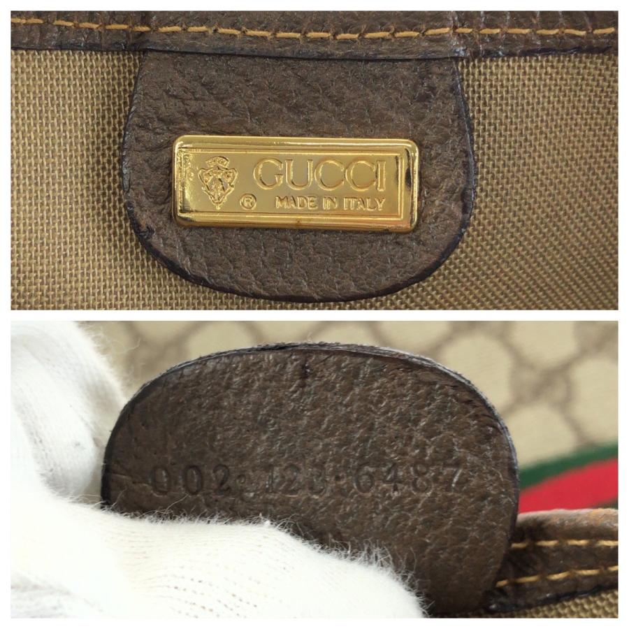 美品 GUCCI グッチ ヴィンテージ オールドグッチ シェリーライン ベージュ ゴールド金具 GGスプリームキャンバス トートバッグ 601663 | GUCCI | 03