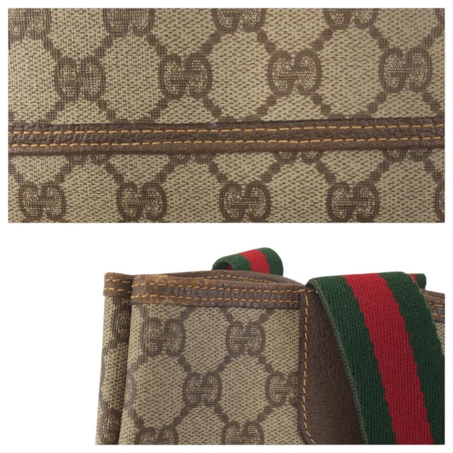 美品 GUCCI グッチ ヴィンテージ オールドグッチ シェリーライン ベージュ ゴールド金具 GGスプリームキャンバス トートバッグ 601663 | GUCCI | 04