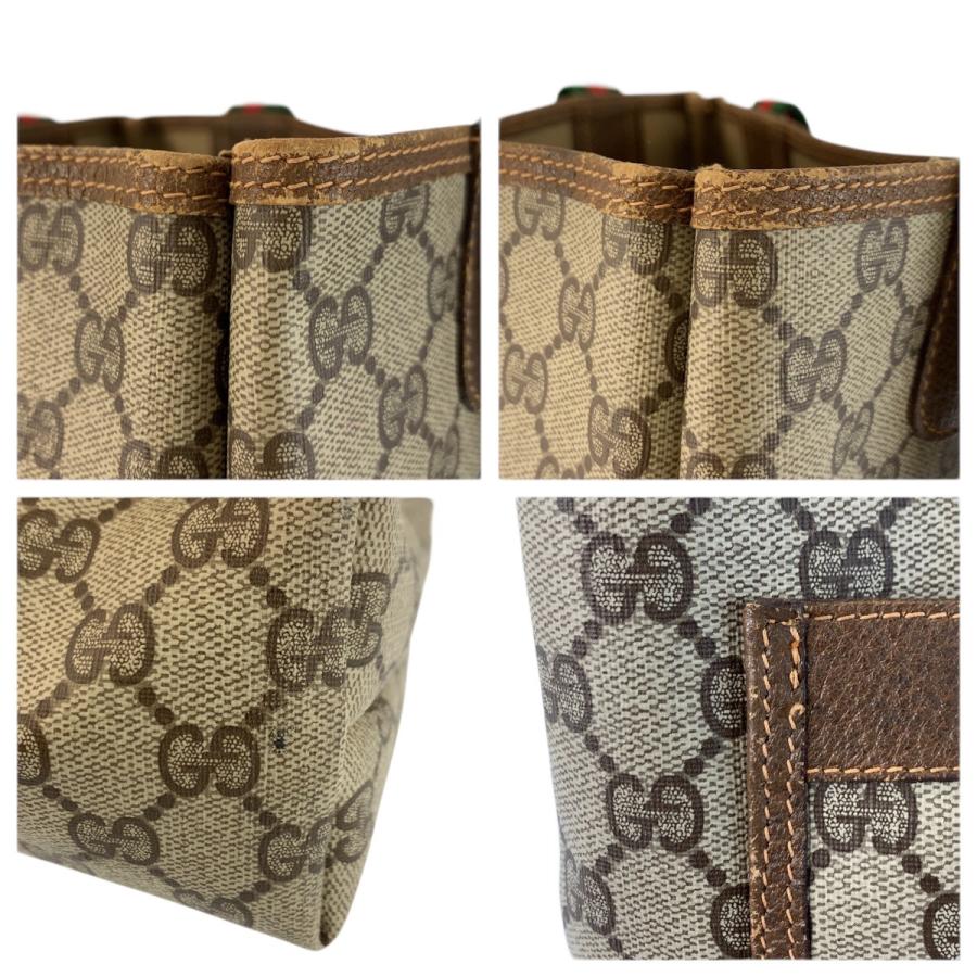 美品 GUCCI グッチ ヴィンテージ シェリーライン GGスプリームキャンバス 89 02 003 トートバッグ ショルダーバッグ レディース 601677 | GUCCI | 04