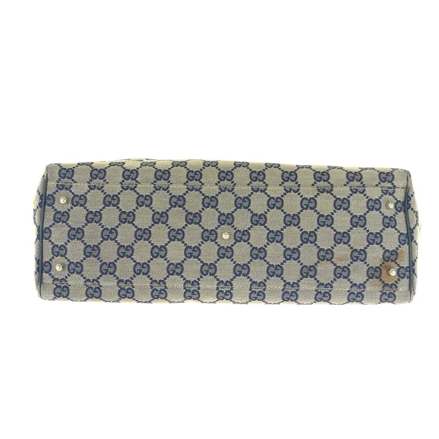 GUCCI グッチ シェリーライン ネイビー シルバー金具 GGキャンバス/レザー 145758 トートバッグ ショルダーバッグ レディース 601697 | GUCCI | 09