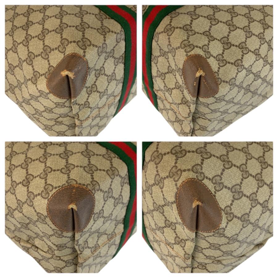 美品 GUCCI グッチ ヴィンテージ シェリーライン GGスプリームキャンバス 89 19 012 ボストンバッグ ハンドバッグ レディース 601700_3