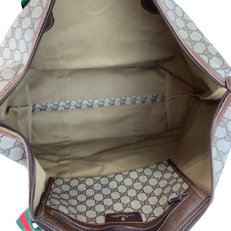 美品 GUCCI グッチ ヴィンテージ シェリーライン GGスプリームキャンバス 89 19 012 ボストンバッグ ハンドバッグ レディース 601700_8