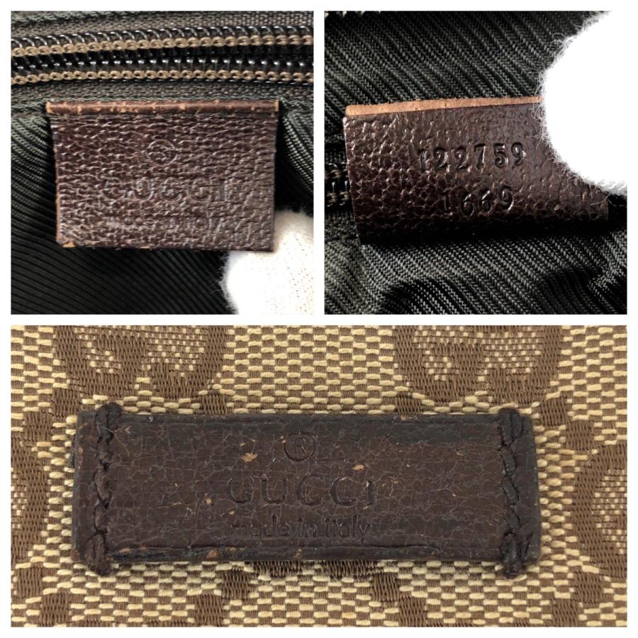 美品 GUCCI グッチ ベージュ ブラウン GGキャンバス/レザー 122759 ショルダーバッグ メッセンジャーバッグ  レディース 601709 | GUCCI | 04