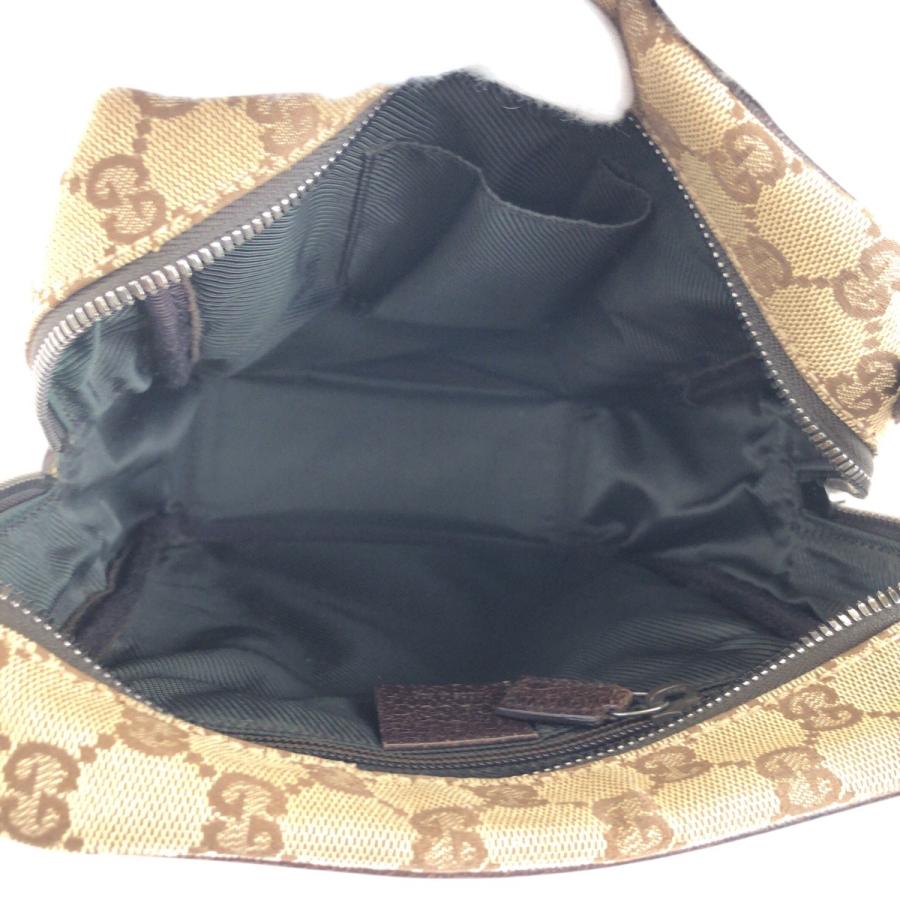 美品 GUCCI グッチ ベージュ ブラウン GGキャンバス/レザー 122759 ショルダーバッグ メッセンジャーバッグ  レディース 601709 | GUCCI | 08