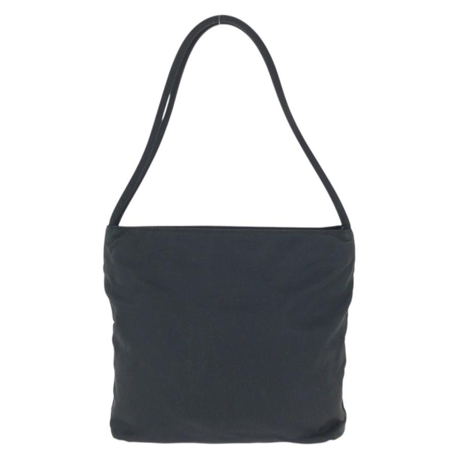 美品 PRADA プラダ テスート 三角ロゴプレート ブラック 黒 シルバー金具 ナイロン トートバッグ ショルダーバッグ レディース 601714