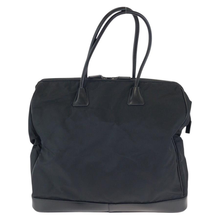 美品 PRADA プラダ テスート 三角ロゴプレート ブラック 黒 シルバー金具 ナイロン/レザー トートバッグ ハンドバッグ レディース 601716_1