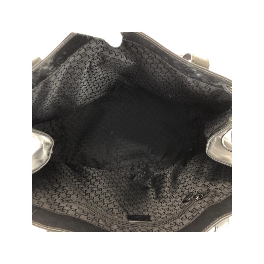 美品 GUCCI グッチ ブラック 黒 シルバー金具 ナイロン/レザー 019 0493 トートバッグ ショルダーバッグ レディース 601720 | GUCCI | 08