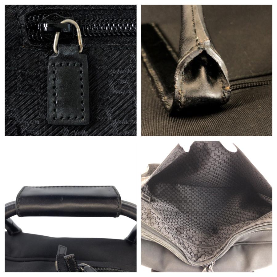 美品 GUCCI グッチ ブラック 黒 シルバー金具 キャンバス/レザー 012 0398 12 ボストンバッグ 男女兼用 ショルダーバッグ 2WAY 601735_4