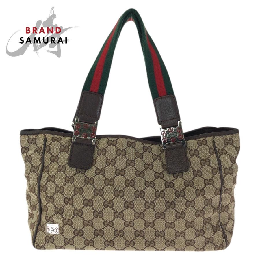 レディース GUCCI グッチ GGキャンバス トートバッグ ショルダーバッグ