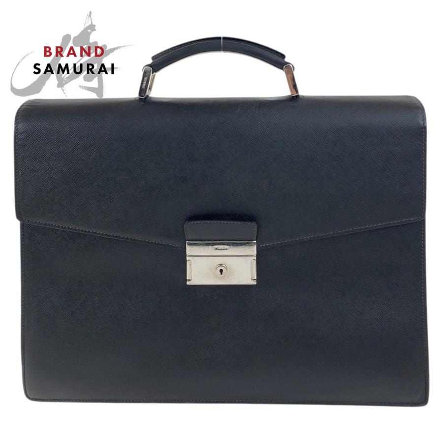PRADA（プラダ） サフィアーノ ブラック 黒 シルバー金具 レザー