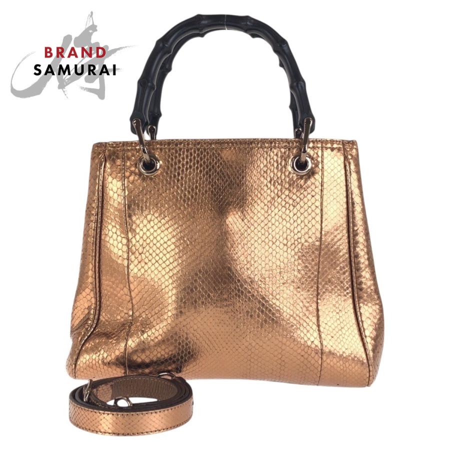 GUCCI（グッチ） 美品 バンブー ショッパー スモール ブラウン 