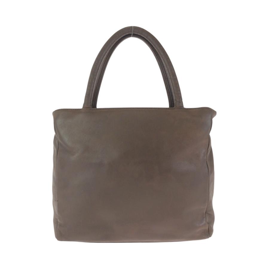 ⭐美品⭐PRADA 三角ロゴ ブラウン レザー トートバッグ PRADA（プラダ） ヴィンテージ 三角ロゴプレート ブラウン シルバー