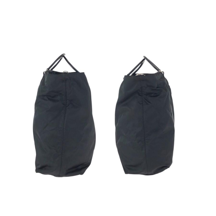 美品 PRADA プラダ テスート 三角ロゴプレート 2way ブラック 黒 シルバー金具 ナイロン/レザー ショルダーバッグ トートバッグ 601913_7