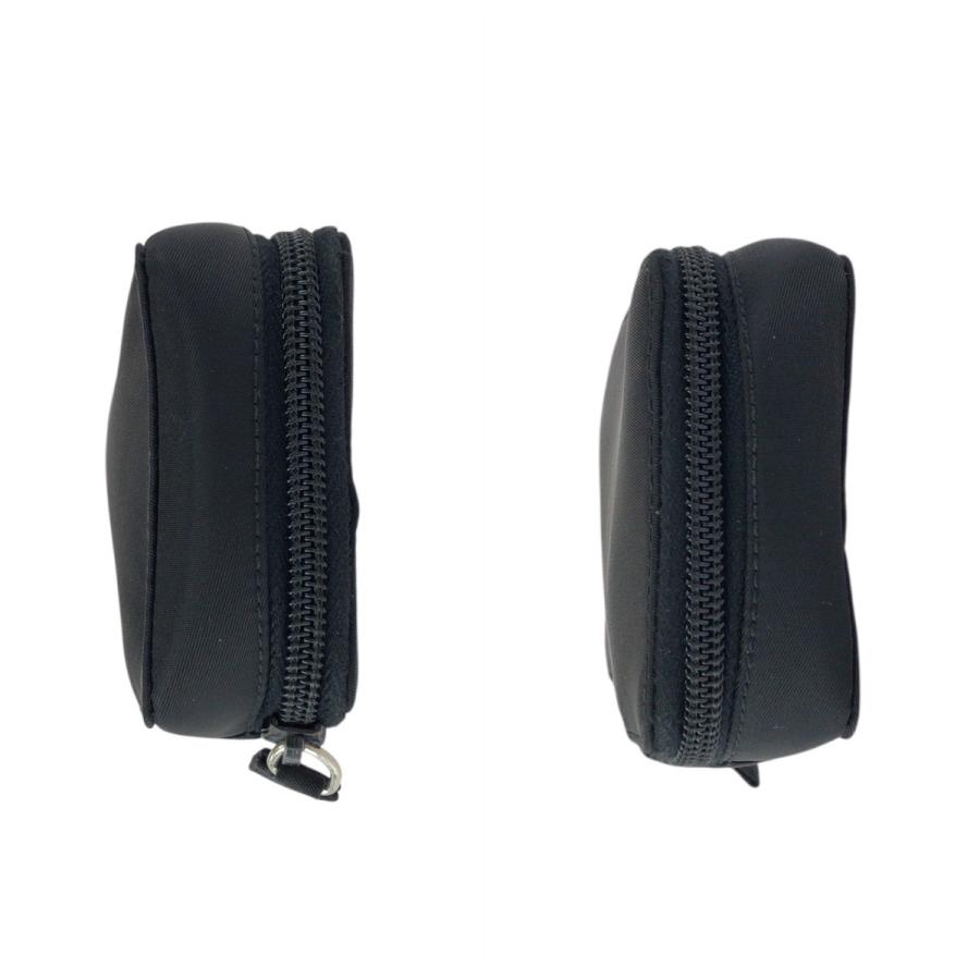 美品 PRADA プラダ テスート 三角ロゴプレート ブラック 黒 シルバー金具 ナイロン ポーチ メイクポーチ 小物入れ レディース 601937_6