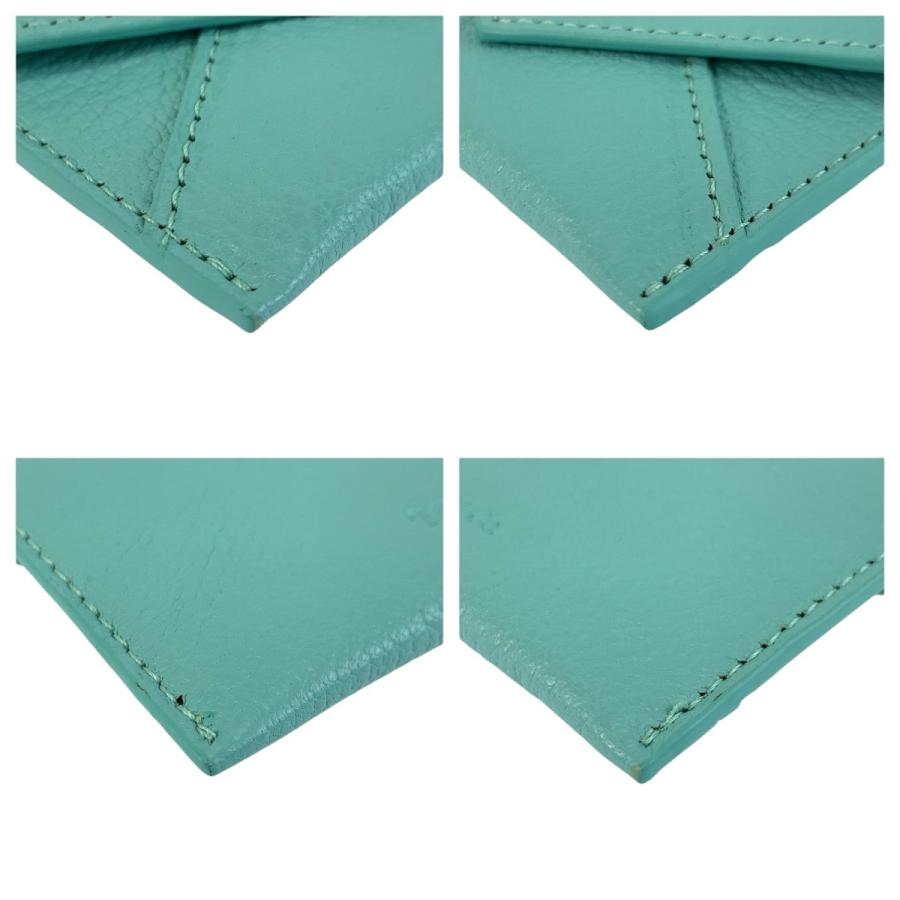 TIFFANY&Co.（ティファニー） ブルー シルバー金具 レザー カード