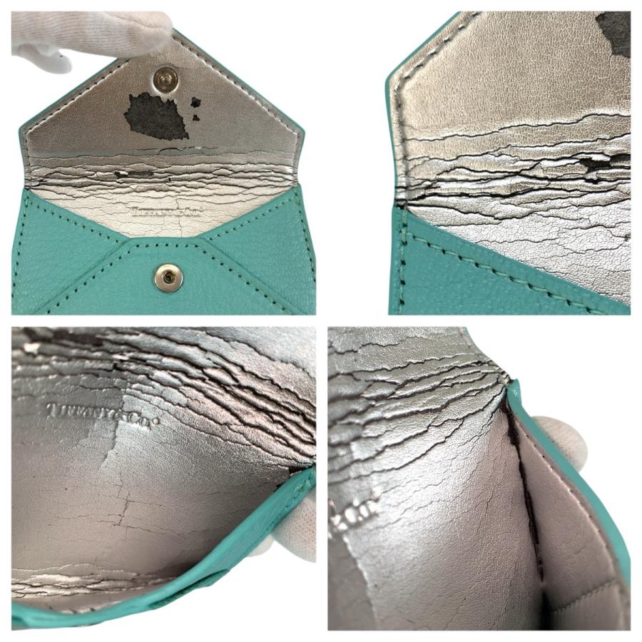 TIFFANY&Co.（ティファニー） ブルー シルバー金具 レザー カード