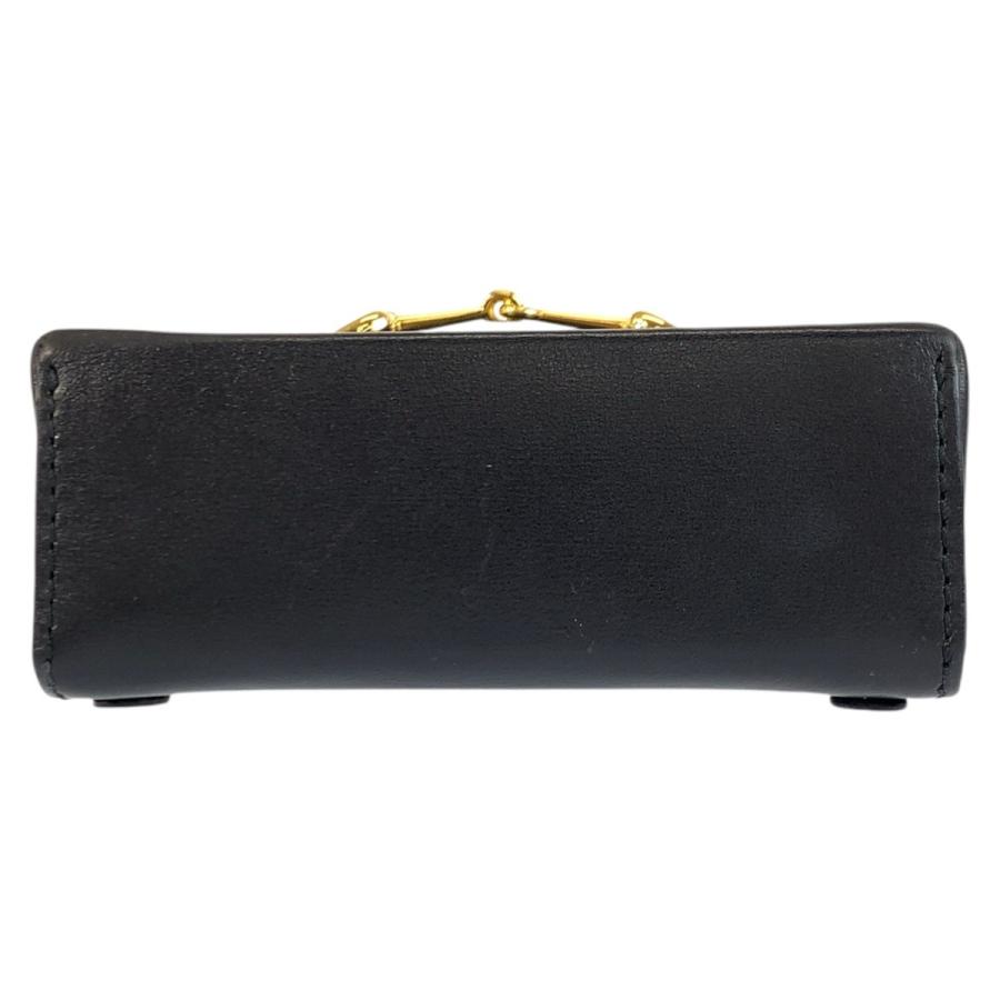 美品 GUCCI グッチ ホースビット ブラック 黒 ゴールド金具 レザー 625615 ショルダーバッグ ポシェット レディース 602000 | GUCCI | 09