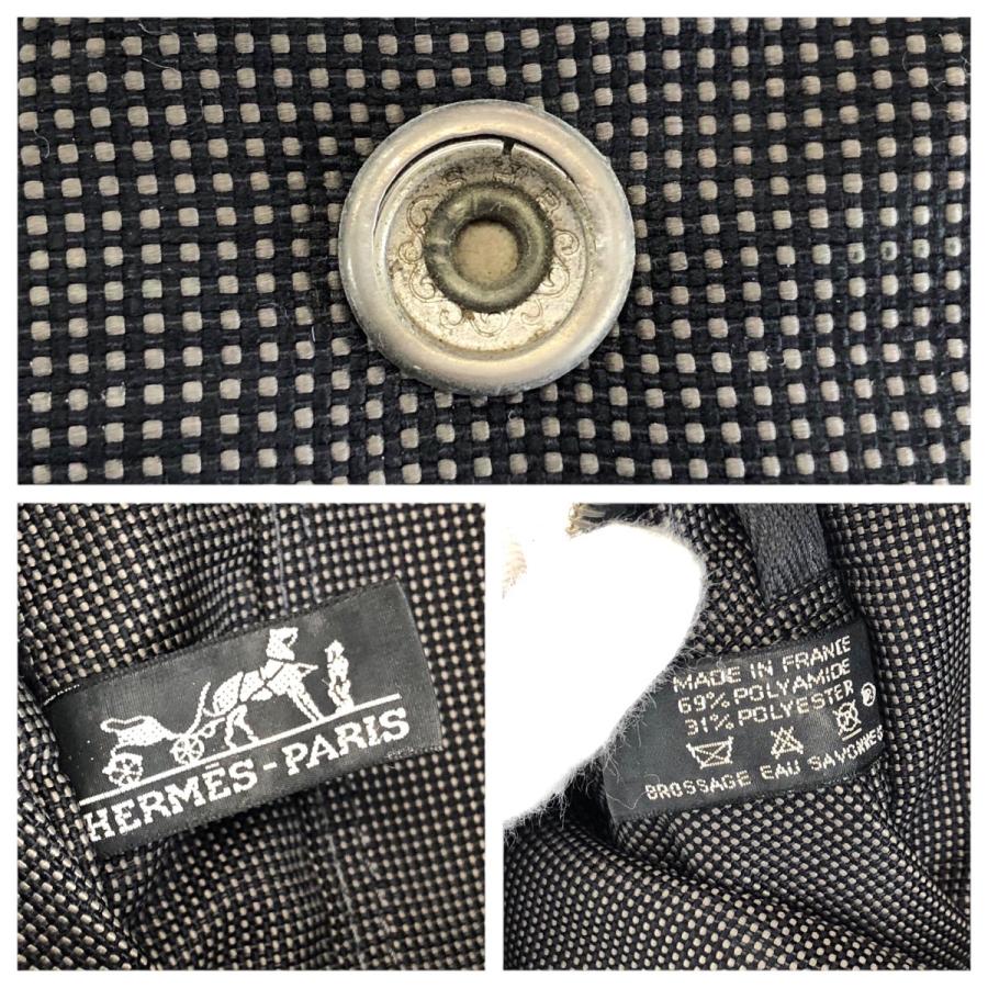 美品 HERMES エルメス エールライン MM グレー シルバー金具 ポリアミド/ポリエステル トートバッグ ハンドバッグ レディース 602084 | HERMES | 03