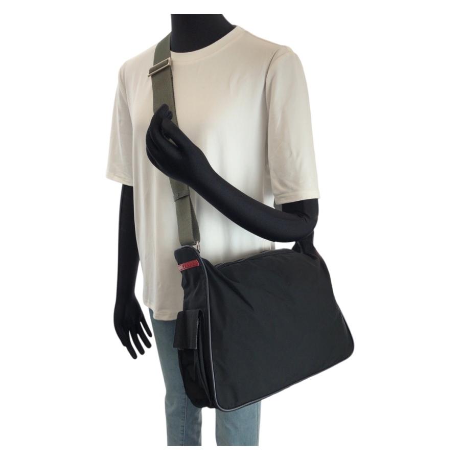 美品 PRADA SPORTS プラダスポーツ スポーツライン ブラック グレー