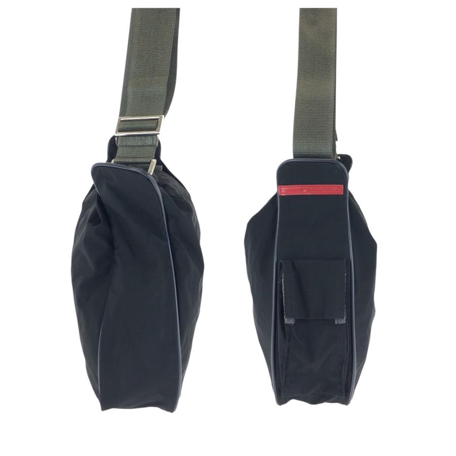 プラダスポーツ　バッグ 美品 PRADA SPORTS プラダスポーツ スポーツライン ブラック グレー