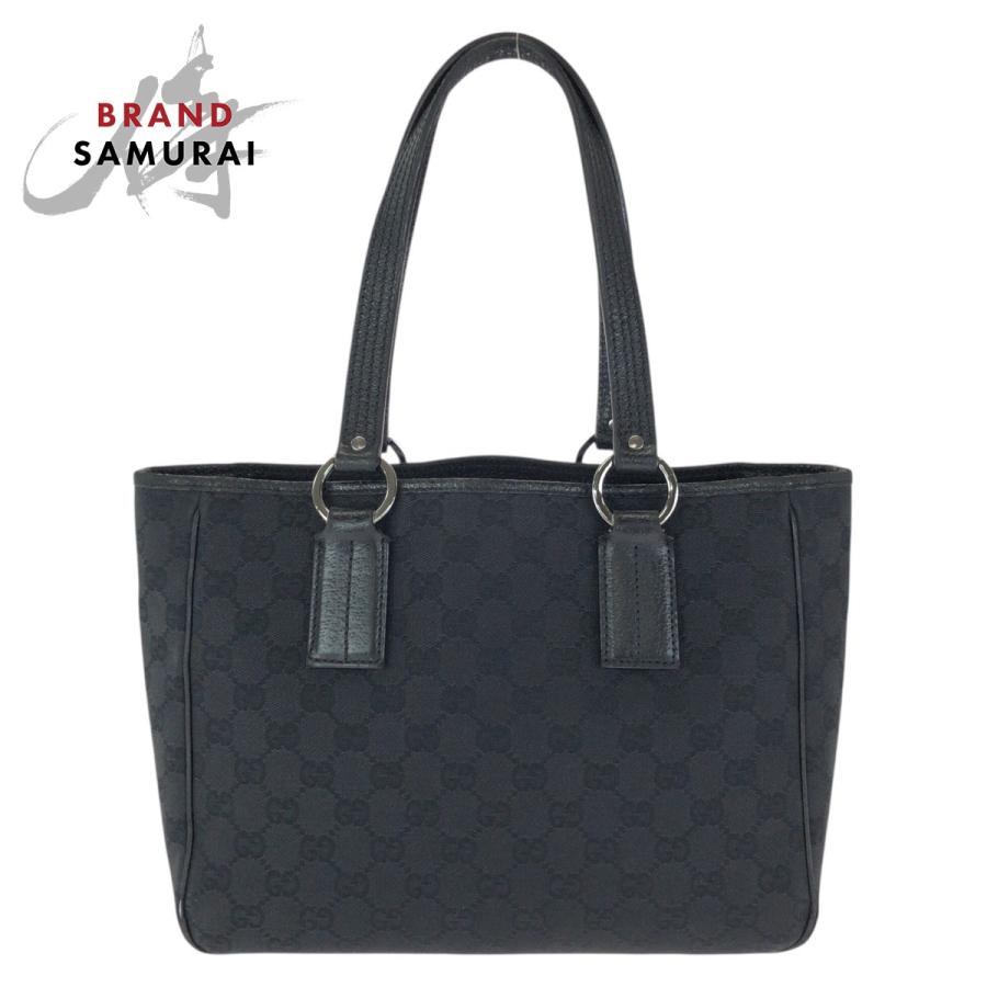 GUCCI（グッチ） ブラック 黒 シルバー金具 GGキャンバス/レザー